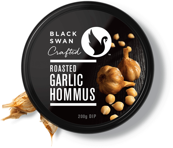 Black Swan Roasted Garlic Hummus (580x540), Png Download