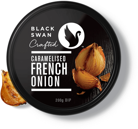 Caramelised French Onion - Black Swan Roasted Garlic Hummus (580x540), Png Download