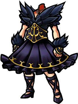 Gear-black Swan Dress Render - Sexy Cat Dress Unison League (380x380), Png Download