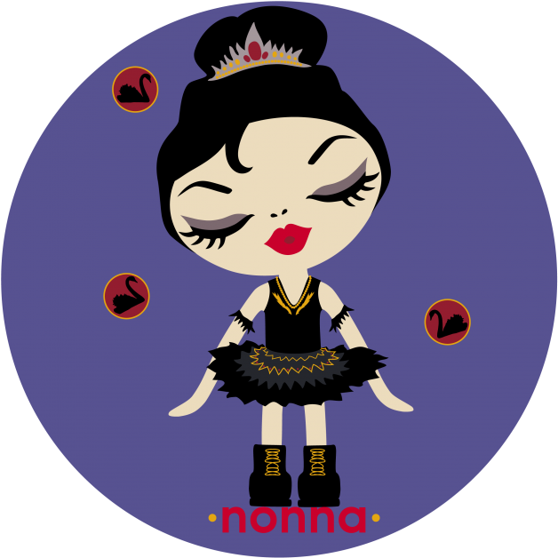 Odile Black Swan - Cartoon (663x780), Png Download