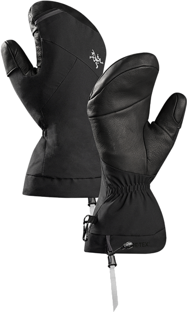Fission Mitten - Arc'teryx Fission Gore-tex Mitten Men's, Black, L (450x625), Png Download