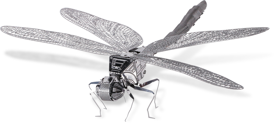 Metal Earth - Dragonfly (900x404), Png Download
