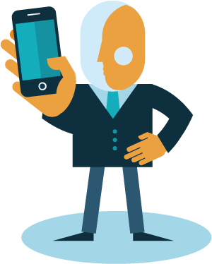 Mobile Email Best Time To Send Marketing Email To Mobile - Mobile User Clipart (320x400), Png Download