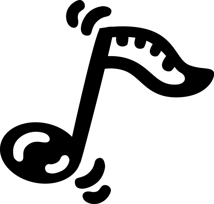 Vector Illustration Of Musical Notation Music Note (735x700), Png Download