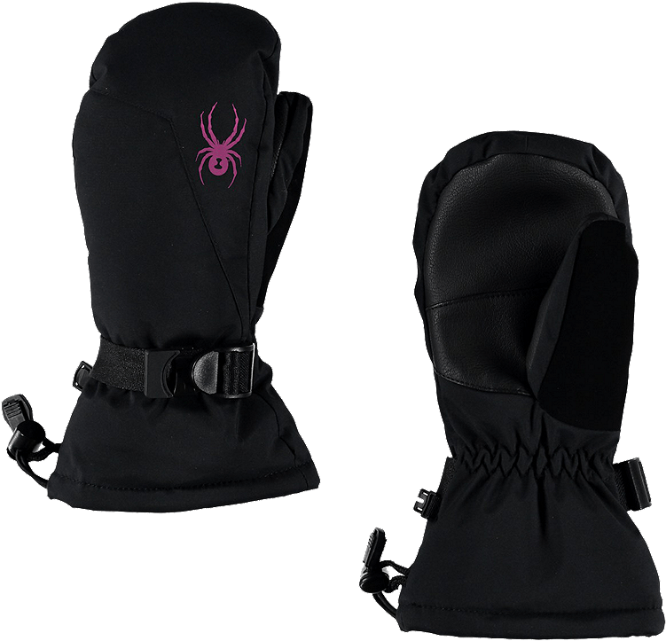 Spyder Girls' Essential Ski Mittens - Spyder Essential Ski Girls' Mitts (800x800), Png Download