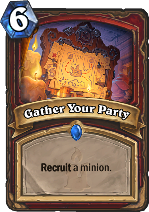 Gather Your Party - Hearthstone Army Of The Dead (567x811), Png Download