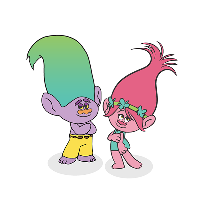 Kids Parties - Trolls - Princess Poppy Clip Art (800x800), Png Download