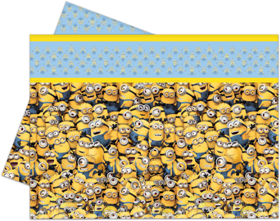 Despicable Me Minions Tablecover - Minions Sunshade- White, Accordion, Front (600x449), Png Download