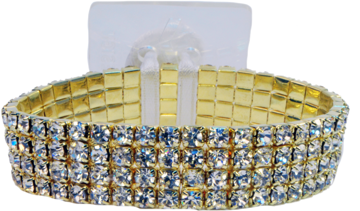 Rock Candy Gold - Rock Candy Corsage Bracelet - Gold (750x454), Png Download
