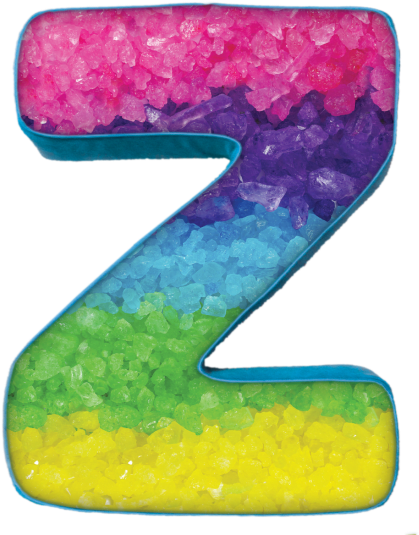 Picture Of Z Initial Microbead Pillow - Iscream Microbead Fleece-backed Letter Z Initial Pillow (550x550), Png Download