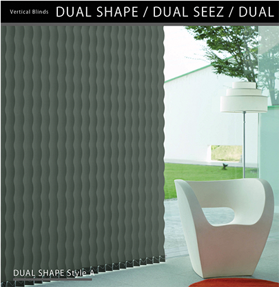 Dual Shape Style A - バーチカル ブラインド 波 型 (587x415), Png Download