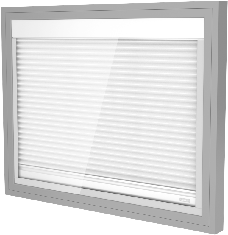 Sl27m Pleated Black-out Motorised - Tenda Plissé Screenline (900x819), Png Download