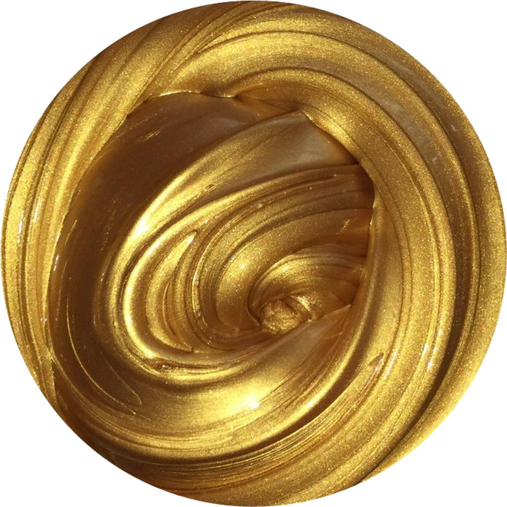 Background With Gold Flowers Circular - Golden Slime (1024x1024), Png Download