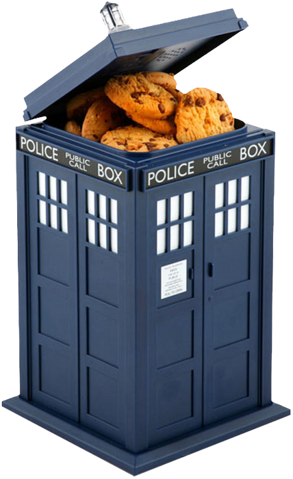 Doctor - Doctor Who - Tardis Cookie Jar (with Light (428x700), Png Download
