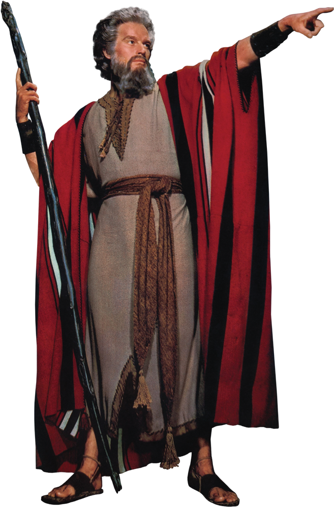 Charlton Heston Moses Staff (742x1000), Png Download