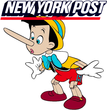 Who Is Writing Editorials At The New York Post - Pinocchio With Big Nose (500x500), Png Download