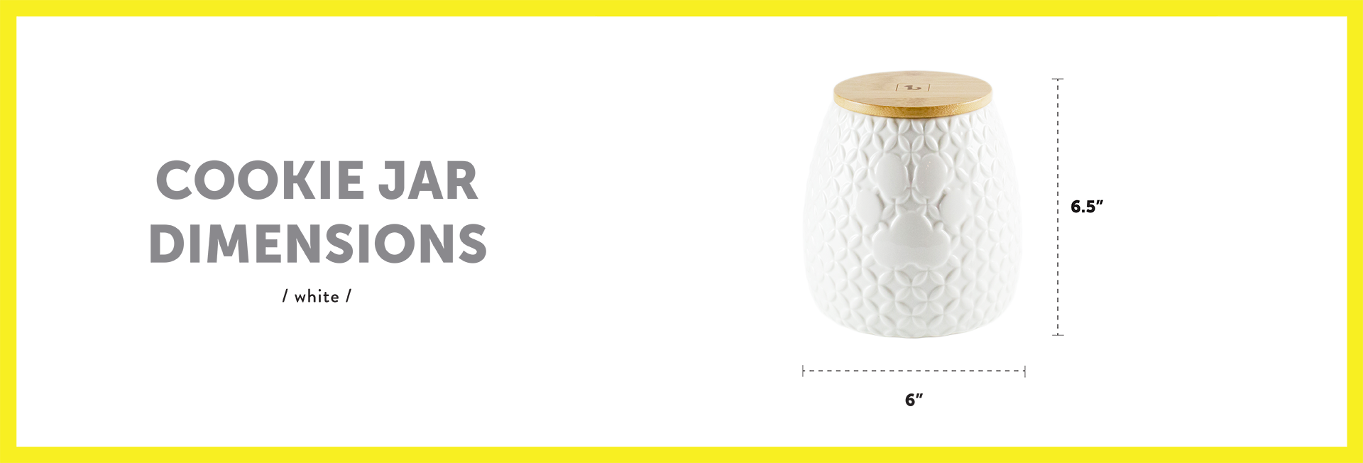 Dimensions Cookie Jar White For Dogs English - Lampshade (1920x652), Png Download