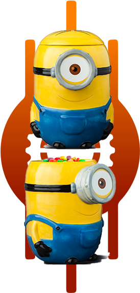 Minions Cookie Jar (300x572), Png Download