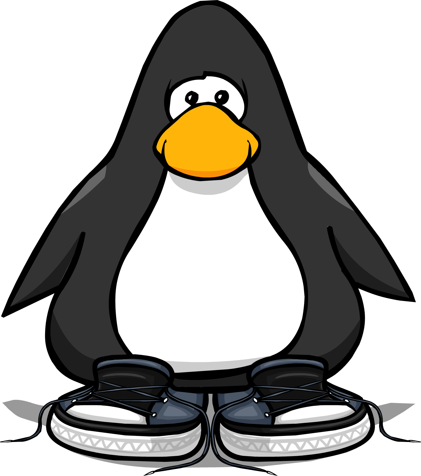 Slate Untied Sneakers Pc - Club Penguin Kick Png (1400x1581), Png Download