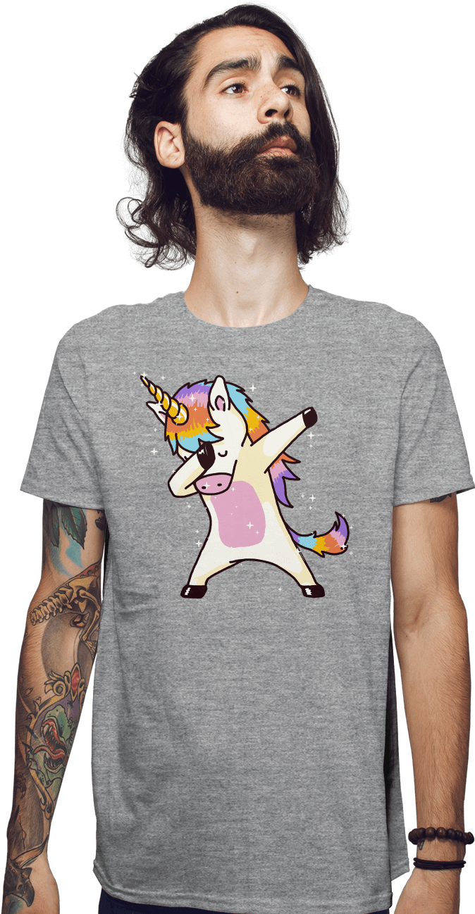 Dabbing Unicorn - Women's Dabbing Unicorn Shirt Dab Hip Hop Magic Girl (930x1300), Png Download