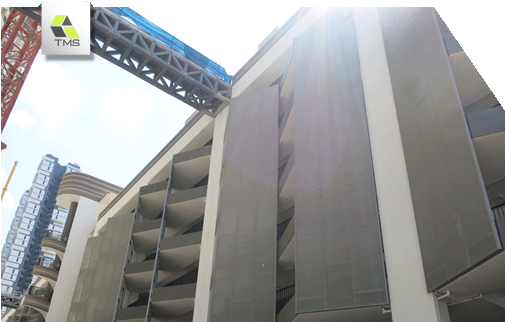 Metal Mesh Is The New Name In The Industrial Expanded - Commercial Building (554x371), Png Download