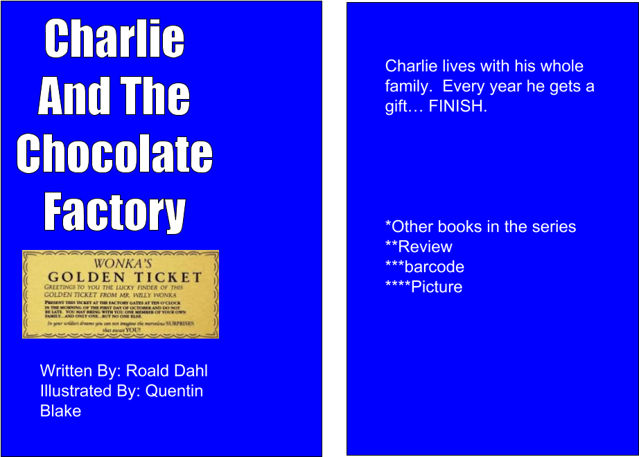 Book Cover - Sample - Willy Wonka Golden Ticket (960x720), Png Download