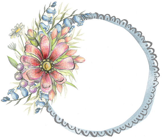 Floral, Frame, Template, Decoration, Embellishment - Happy 21st Birthday Madison (640x544), Png Download