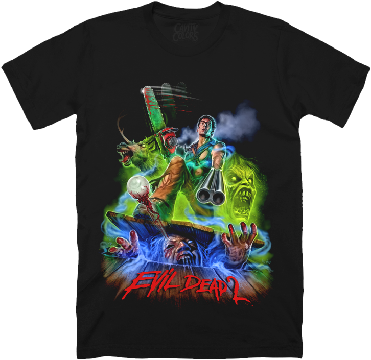 Hero Ash - T-shirt - Cavity Colors Evil Dead (828x758), Png Download