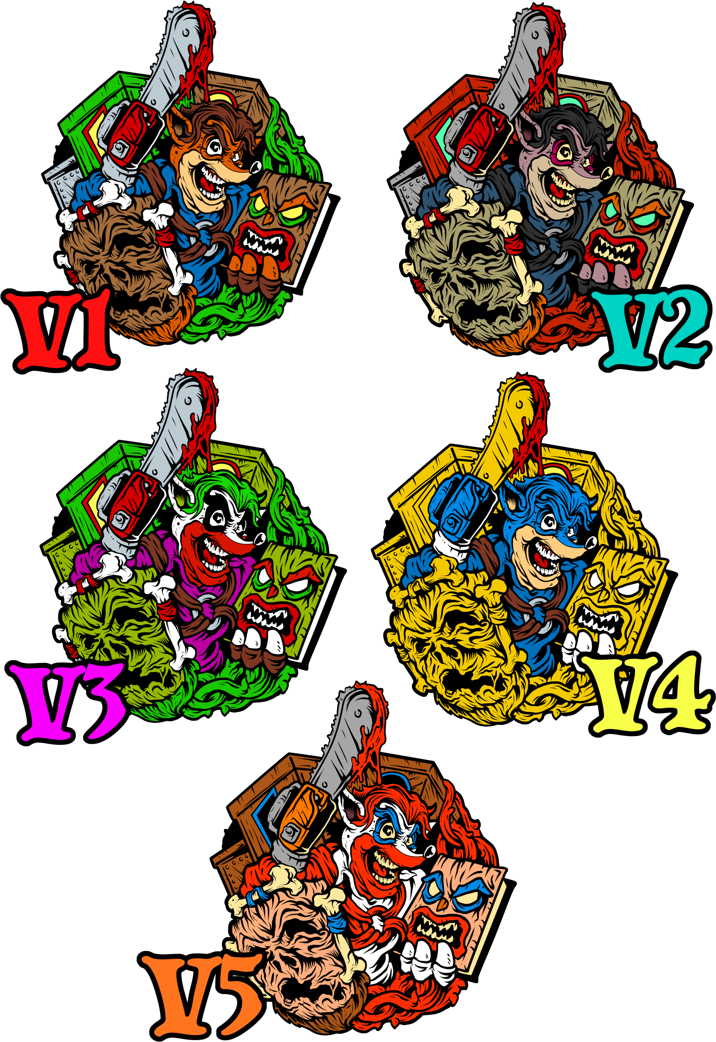 Image Of Crash Vs - Evil Dead (2390x3439), Png Download