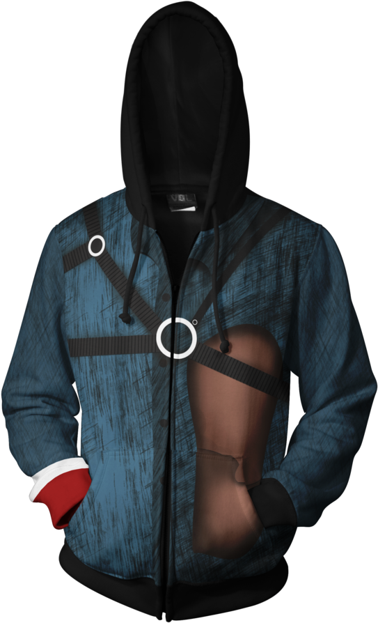 Ash Williams Evil Dead Zip Hoodie - Hot Water Music Hoodie (386x600), Png Download