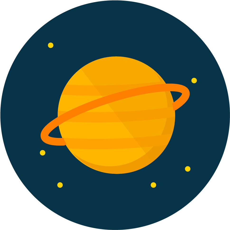 Planet Saturn Png Download - Planets Clipart Png (1025x1025), Png Download
