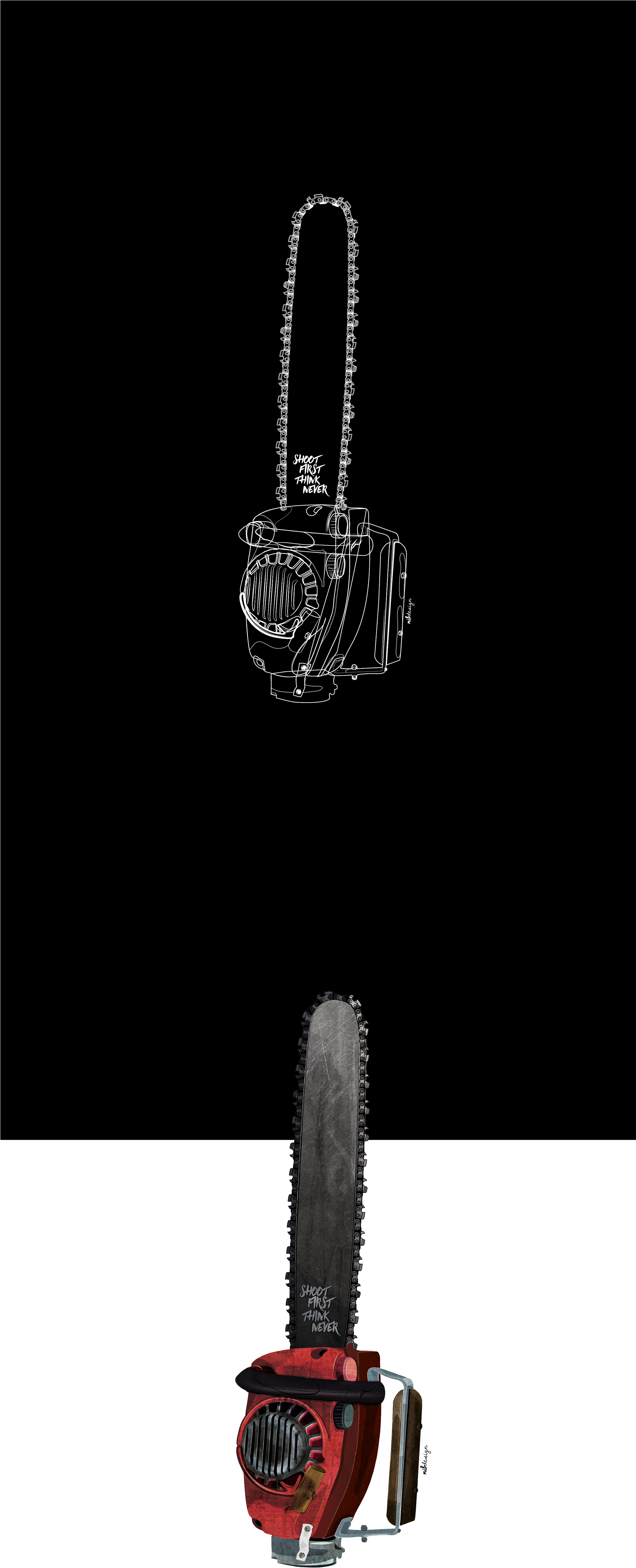 Inspired By Ash Versus The Evil Dead Series - Cactus (1920x5093), Png Download