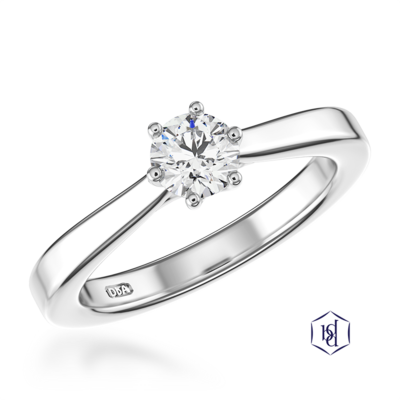 Tulip Engagement Ring, - Ring (400x400), Png Download