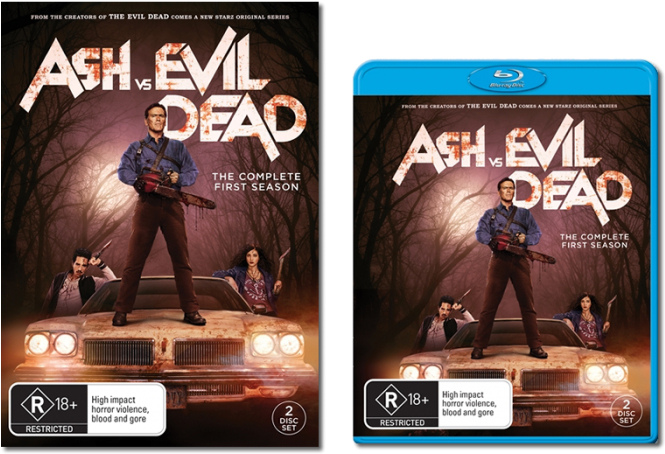 Retail Wide Dvd & Blu-ray Artwork - Ash Vs Evil Dead The Complete First Season Dvd (700x467), Png Download
