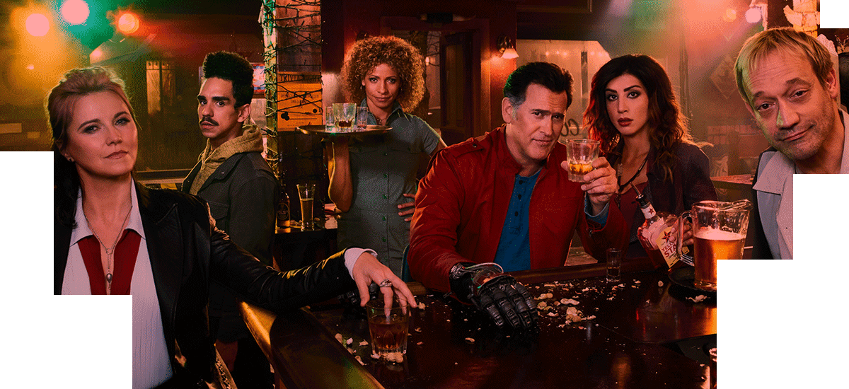 Direct Beam Comms - Sam Raimi Ash Vs Evil Dead (1200x550), Png Download