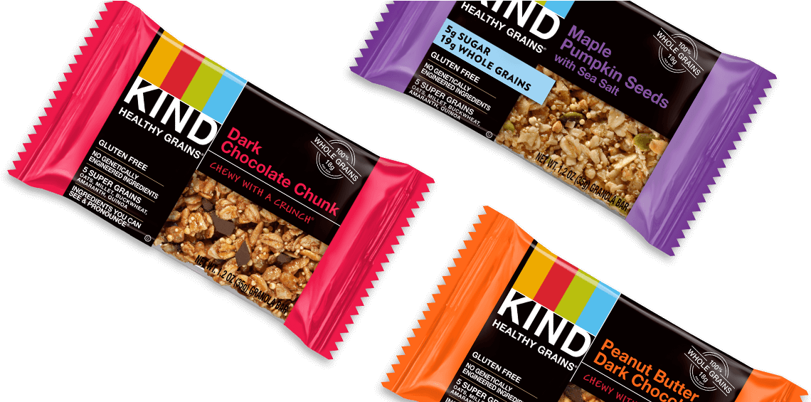 Kind Healthy Grains® Bar Variety Pack - Kind Healthy Grains Granola Bars Dark Chocolate Chunk (1334x564), Png Download