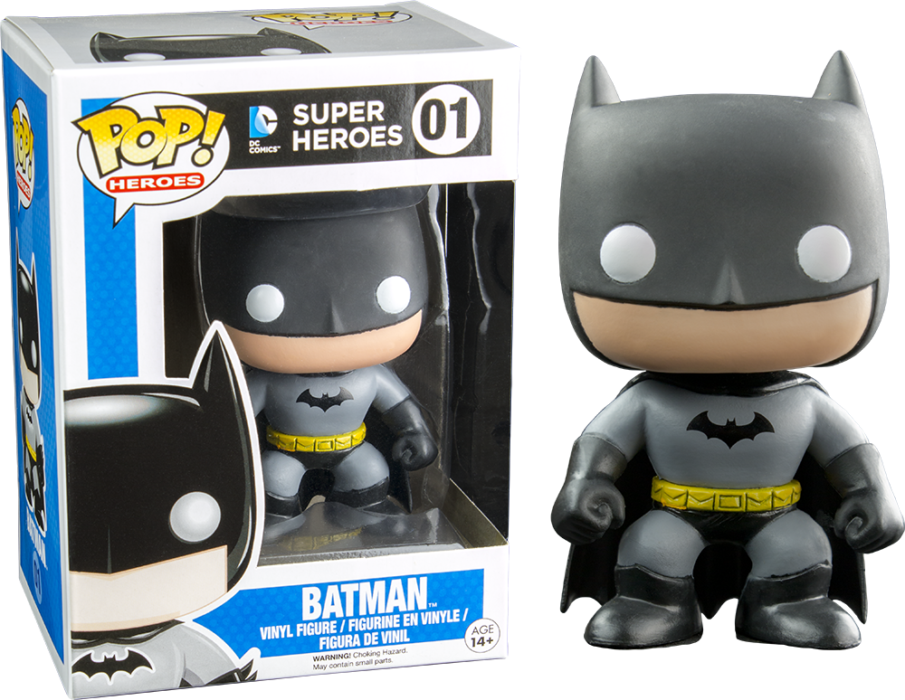Adorable 3 3/4-inch Collectible Batman Pop Heroes Vinyl - Funko Pop! Heroes, 1966 Batman (498x385), Png Download