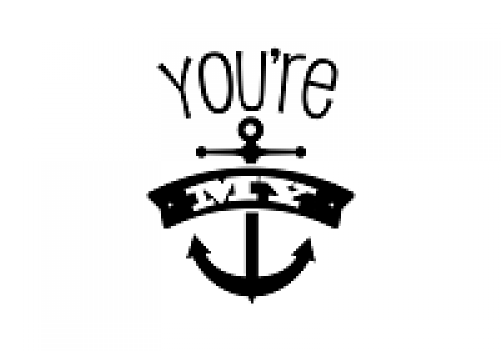 You Re My Anchor Bookami® Silhouette Book Folding On - Emblem (500x500), Png Download