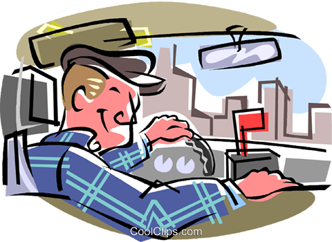 Taxi Driver, Cabbie Royalty Free Vector Clip Art Illustration - Motorista Vetor Png (480x350), Png Download