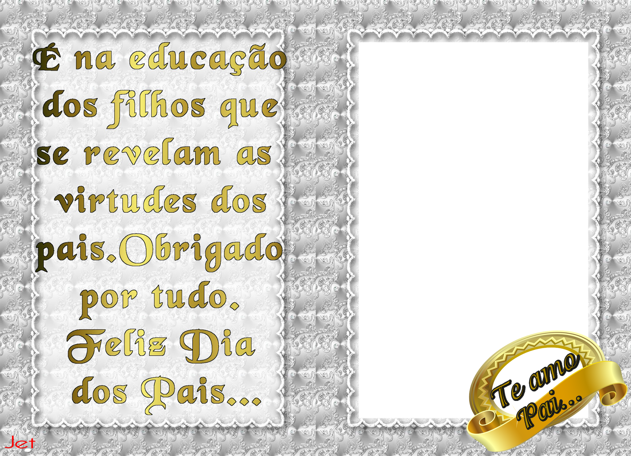 Moldura Dia Dos Pais (2048x1482), Png Download