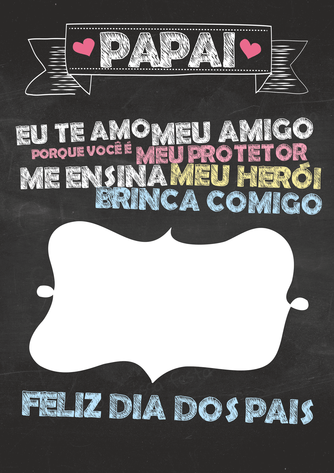 Veja O Que Temos Para Quadro Chalkboard Dia Dos Pais - Quadro Chalkboard Dia Dos Pais (1414x2000), Png Download