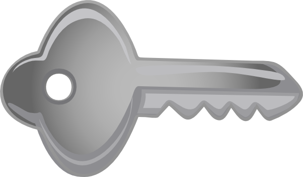 Key Clip Art Horizontal - Morley Zx Panel Range - Spare Key (600x351), Png Download