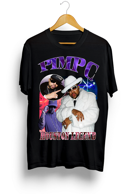 Pimp C Houston Legend Vintage Tee - Pimp C Vintage Shirt (498x714), Png Download