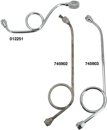 Replica Steel Tank To Carburetor And Tank To Tank Lines - Gasoline (405x480), Png Download