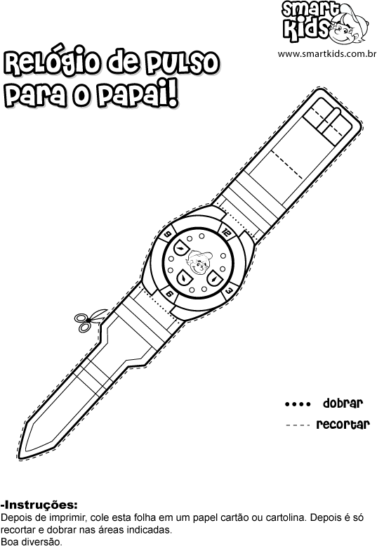 Atividade Dia Dos Pais Monte Relógio - Father (537x781), Png Download