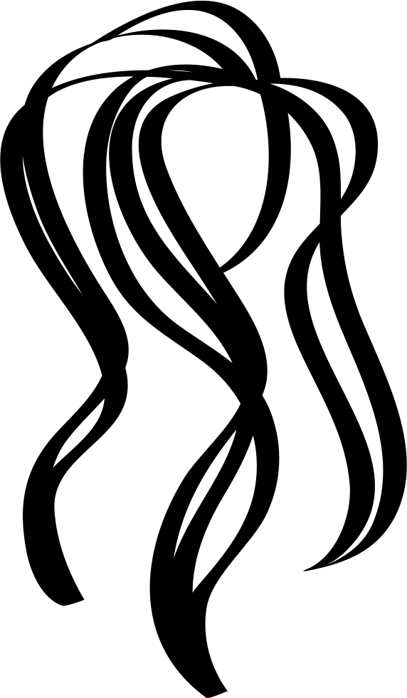Hair Extension - - Hair Extensions Icon Png (572x981), Png Download