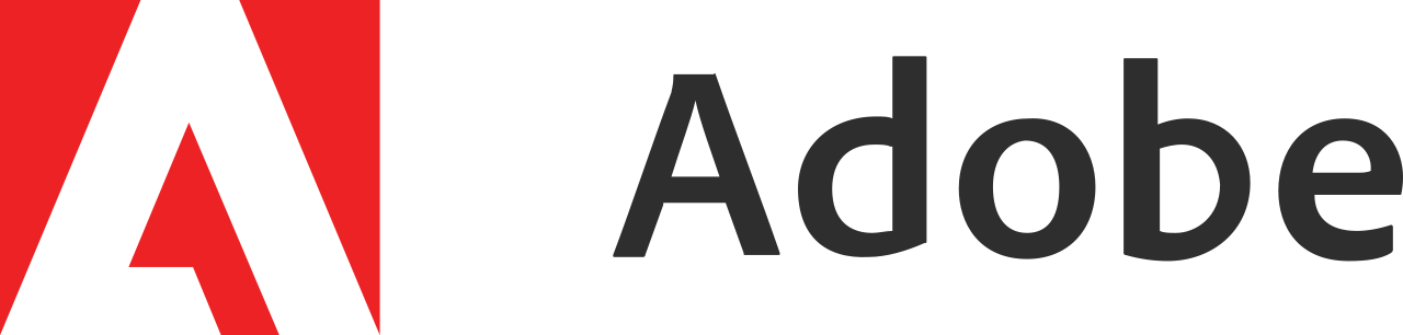 Adobe Systems Logo And Wordmark - Adobe (1280x306), Png Download
