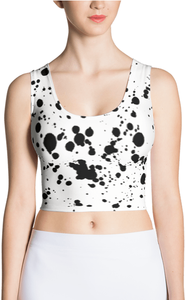 Ink Splatter Grunge Crop Top - Wilderness Junk Crop Top (600x600), Png Download