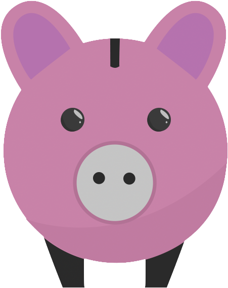 Piggy Bank Icon - Cartoon (800x800), Png Download