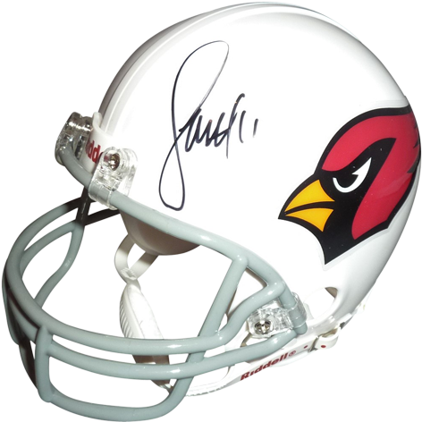 Larry Fitzgerald Autographed Arizona Cardinals Mini - Tyrann Mathieu Autographed Helmet - Full Size Speed (500x500), Png Download